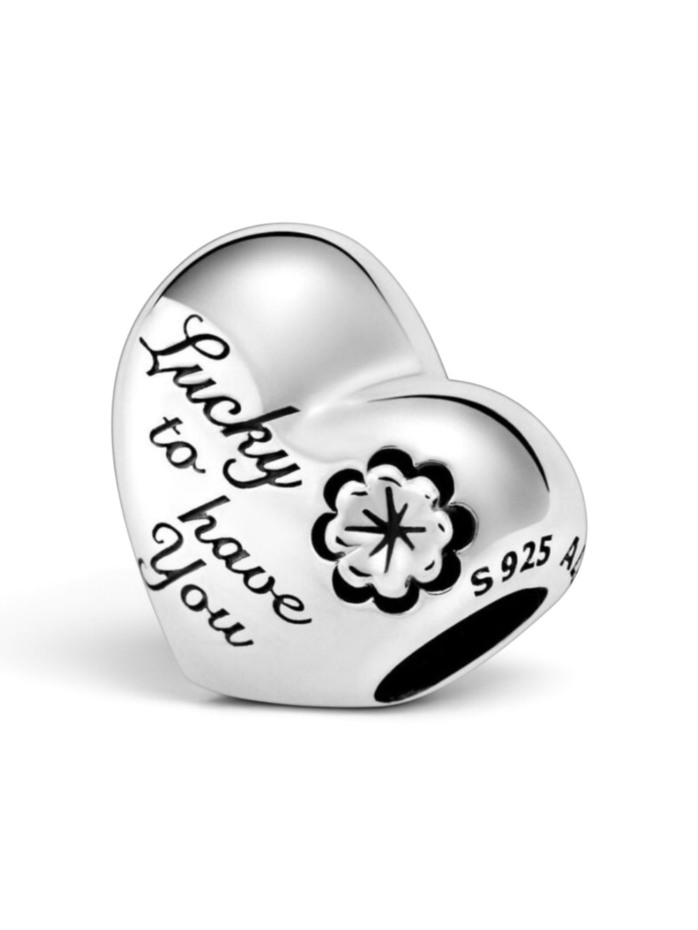 Pandora 925 Sterling Silver Lucky To Have You Mom Charm